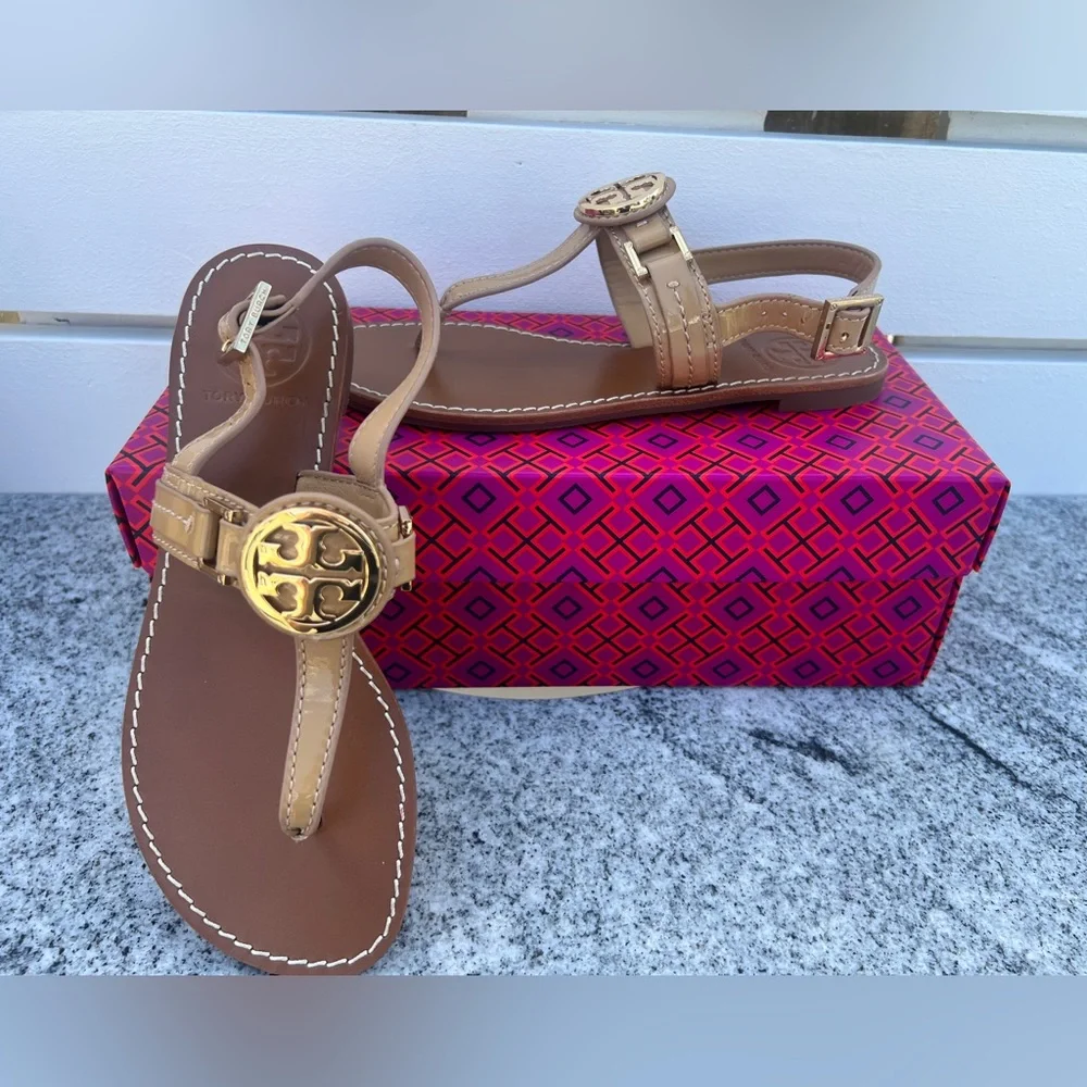 Tory Burch Cassia Sandal Pink Nude Women Size 5.5
